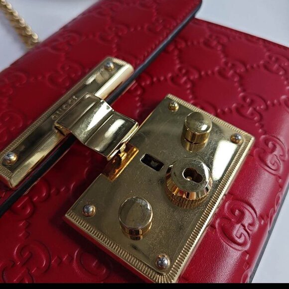 Gucci Padlock Shoulder Bag Guccissima Leather Small - Picture 9 of 16